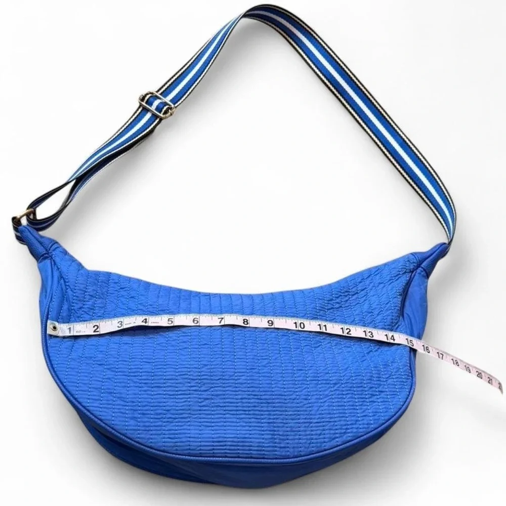 Shiraleah Ezra Ultramarine‎ Blue Large Quilted Crossbody Bag